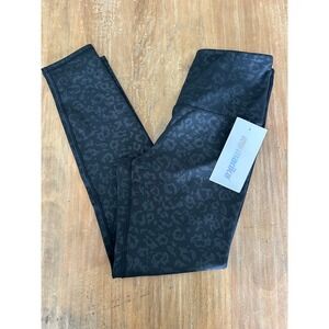 Marika‎ High Rise Leopard Emboss Leggings Black Size Medium